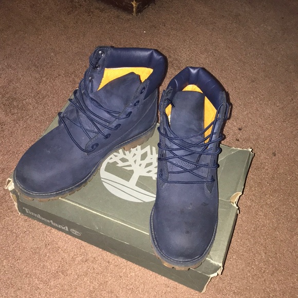 Navy blue Timberland Boots